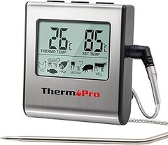 Tiempo ideal para leer la temperatura con un termómetro de cocina con cable
