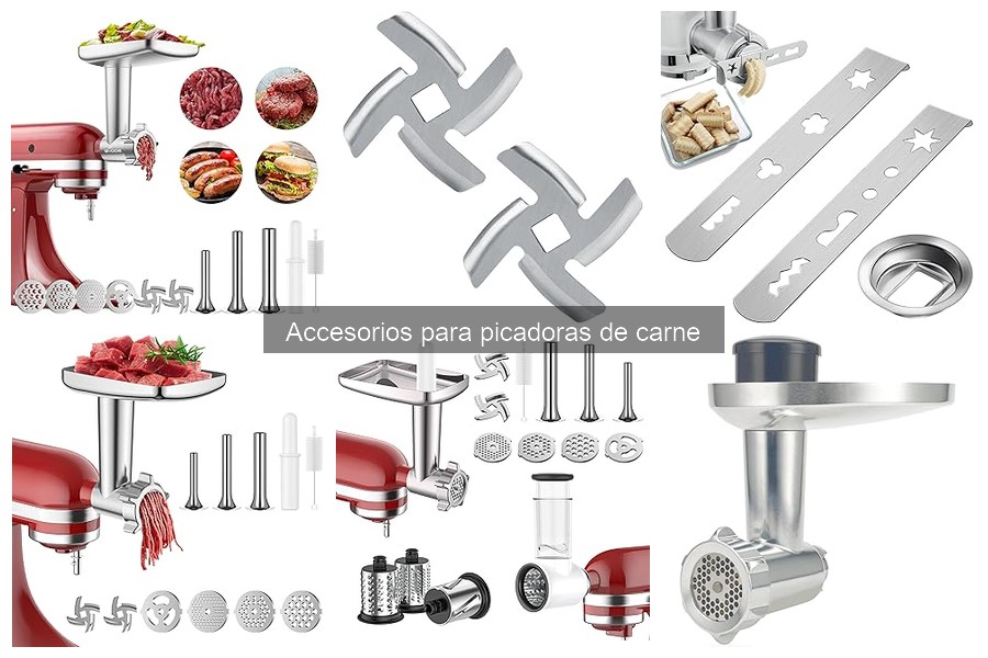 Accesorios versátiles para picadoras de carne en casa