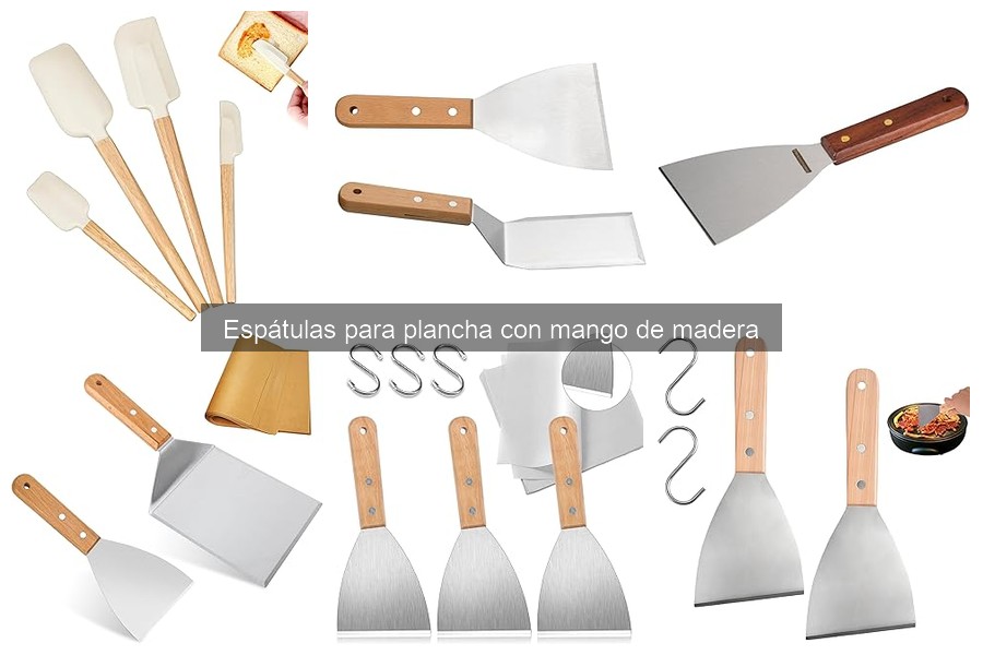 Alternativas a espátulas de madera para la plancha