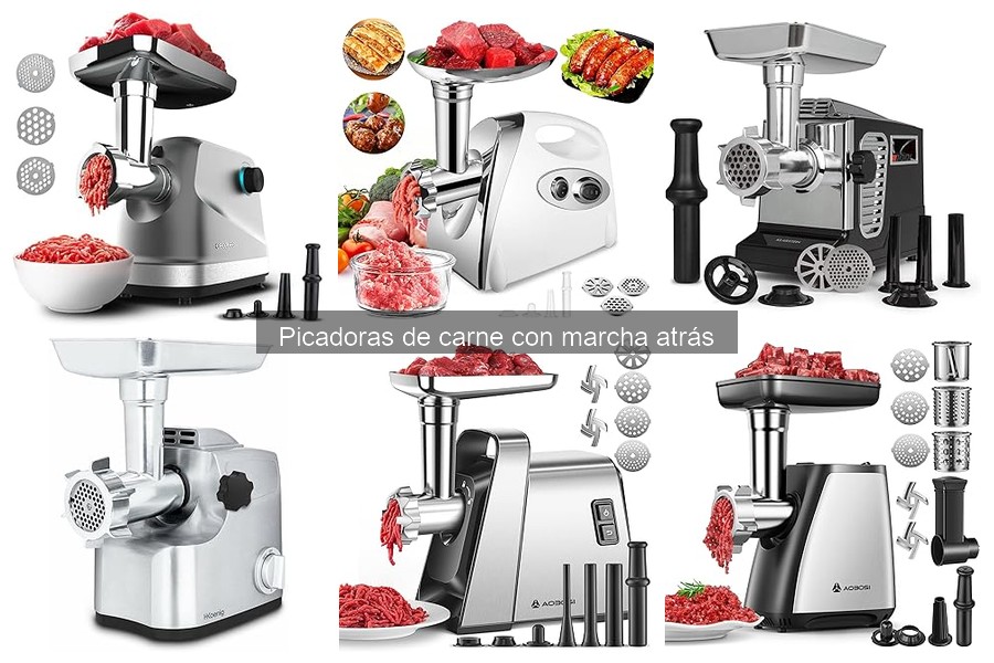 Alternativas a las picadoras de carne con marcha atrás