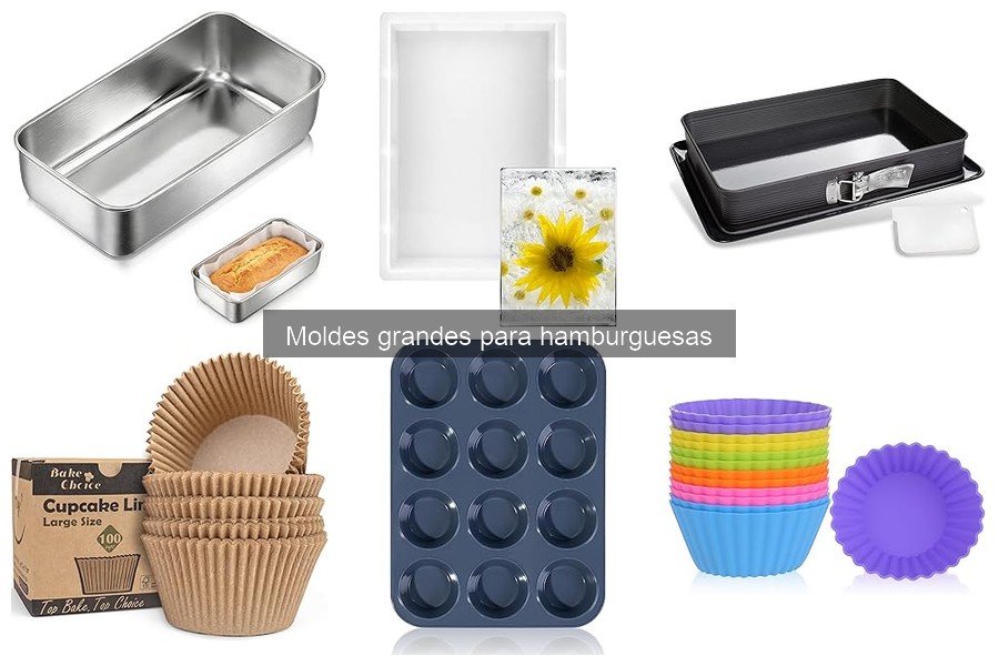 Alternativas a los moldes grandes para hamburguesas en casa