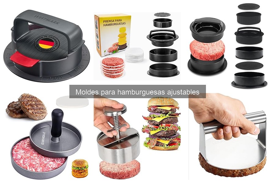 Alternativas a moldes para hamburguesas ajustables