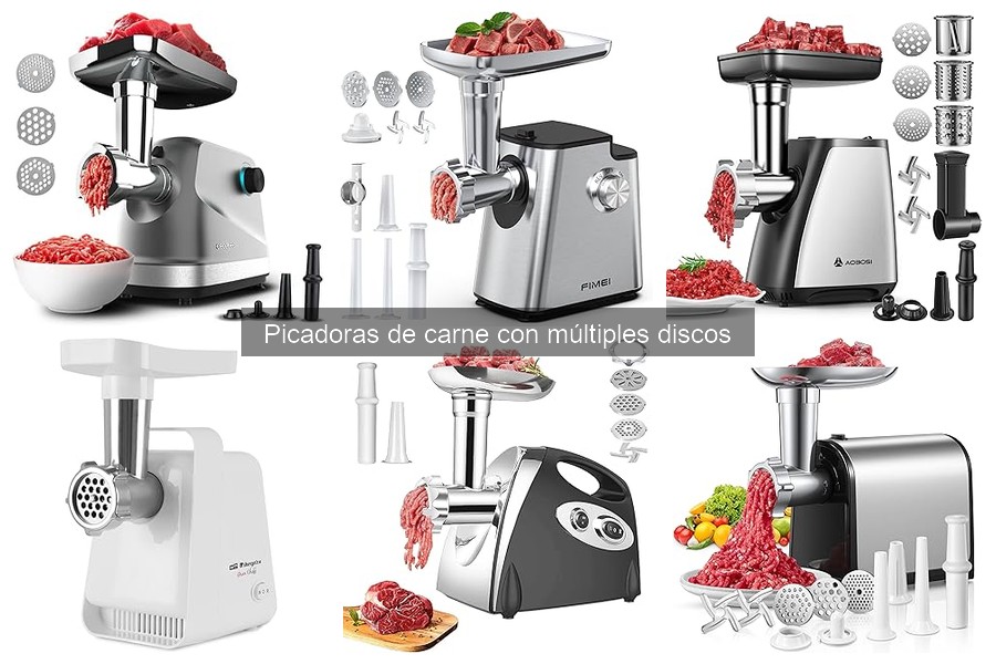 Alternativas a picadoras de carne con múltiples discos
