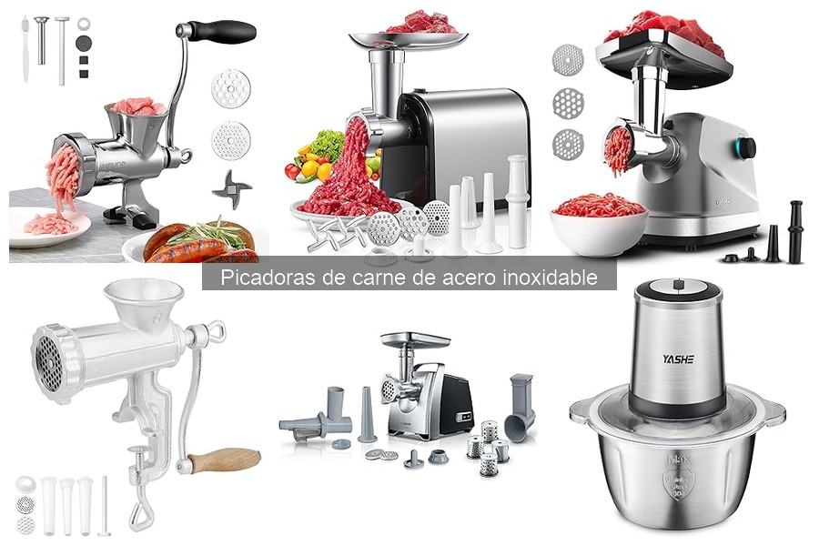 Alternativas a picadoras de carne de acero inoxidable