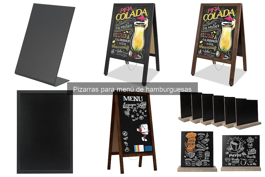 Alternativas a Pizarras para Menú de Hamburguesas