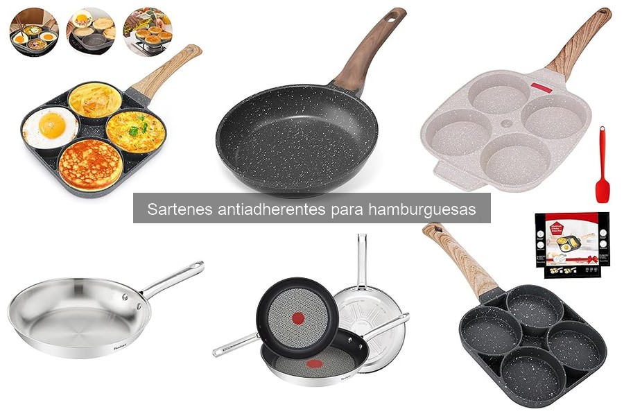 Alternativas a sartenes antiadherentes para hamburguesas