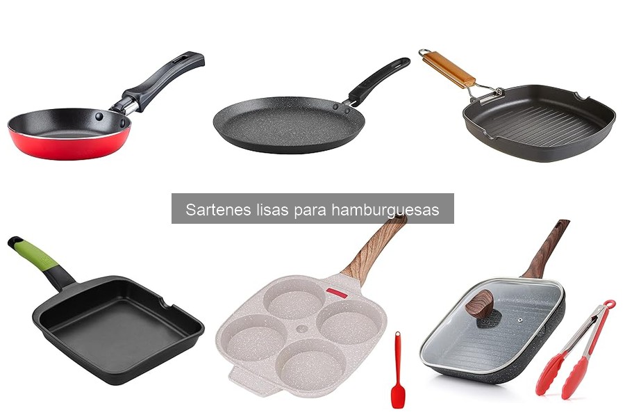 Alternativas a sartenes lisas para hamburguesas en casa