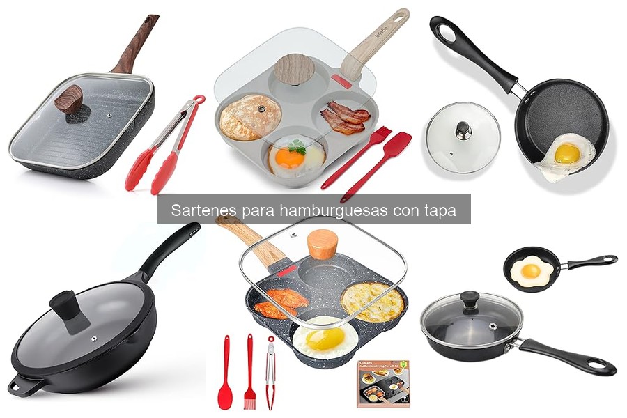 Alternativas a sartenes para hamburguesas con tapa