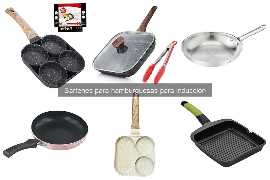 Alternativas a sartenes para hamburguesas en inducción