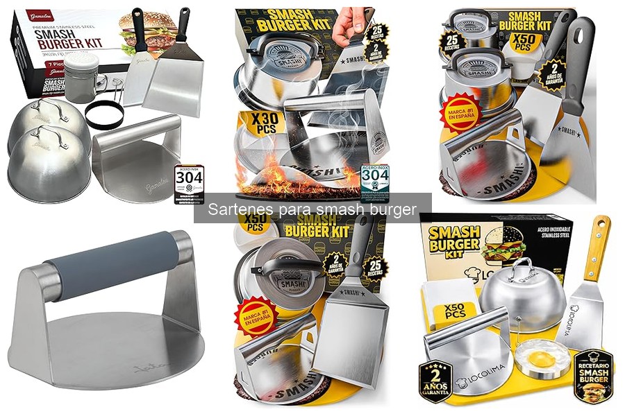 Alternativas a sartenes para smash burgers: 3 opciones clave