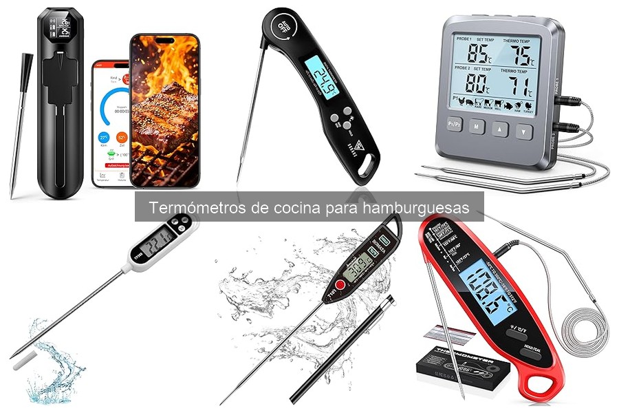 Alternativas a termómetros de cocina para hamburguesas