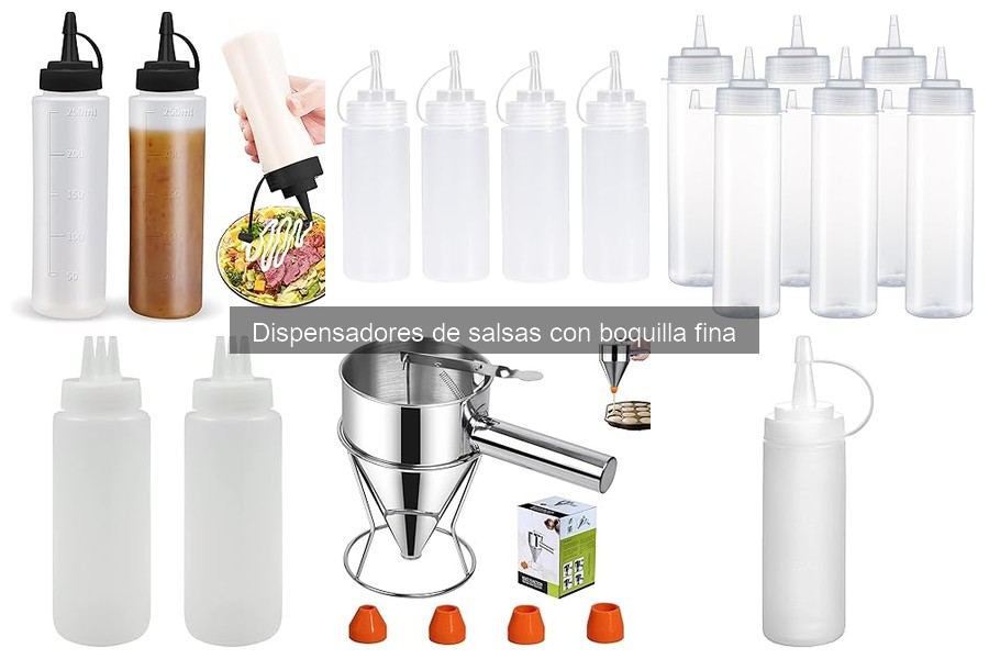 Beneficios de usar dispensadores de salsas con boquilla fina