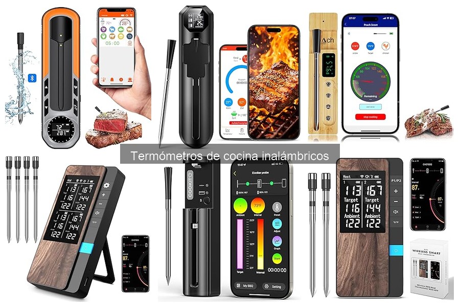 Características esenciales de un termómetro de cocina inalámbrico