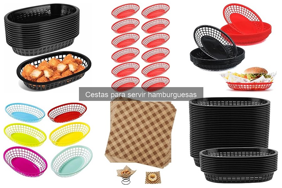 Cestas para hamburguesas vs. platos: ¿Cuál elegir?