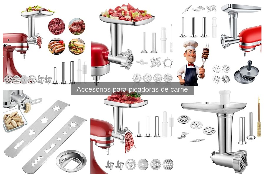 Cómo limpiar y mantener accesorios de picadoras de carne