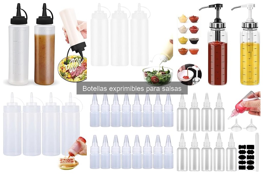 Cómo limpiar y mantener botellas exprimibles para salsas