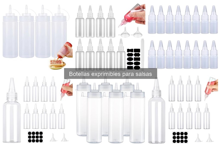 Cómo usar botellas exprimibles para salsas correctamente
