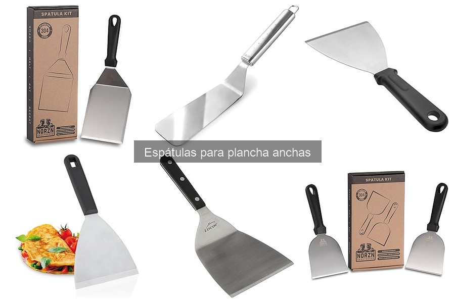 Cómo usar correctamente una espátula para plancha ancha