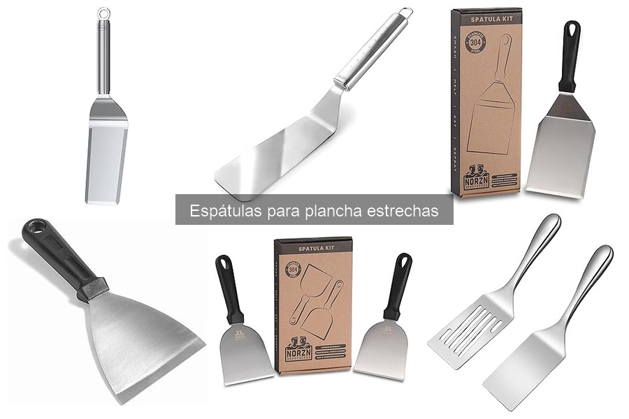 Cómo usar correctamente una espátula para plancha estrecha