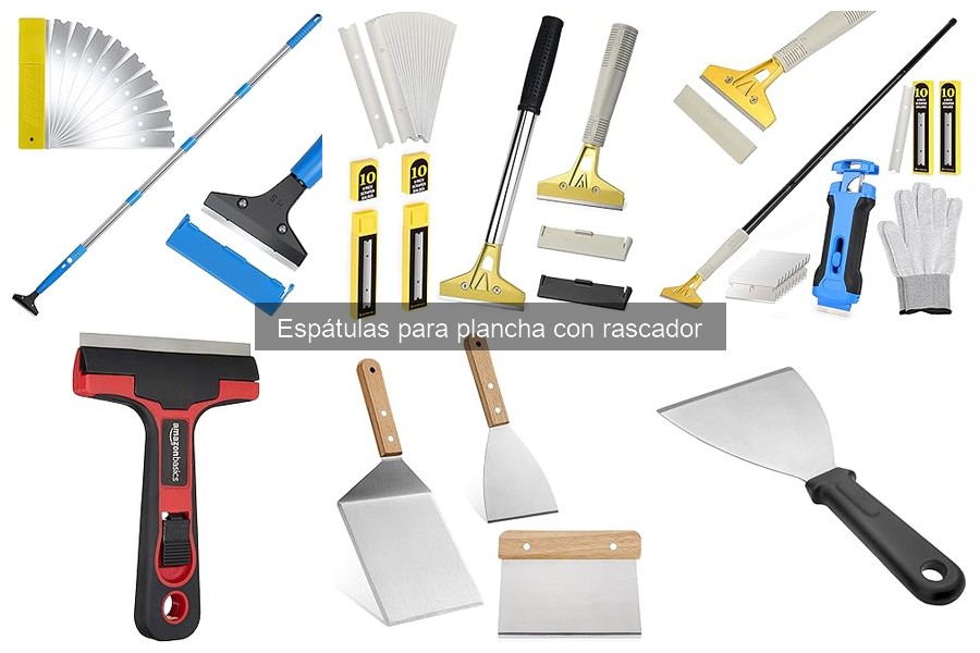 Cómo usar correctamente una espátula para plancha y rascador