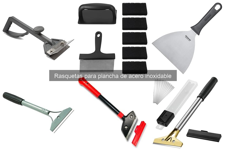 Cómo usar correctamente una rasqueta para plancha de acero inoxidable