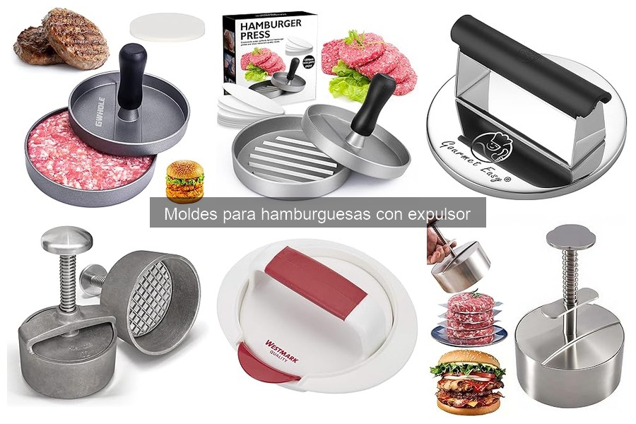 Cómo usar moldes para hamburguesas con expulsor correctamente