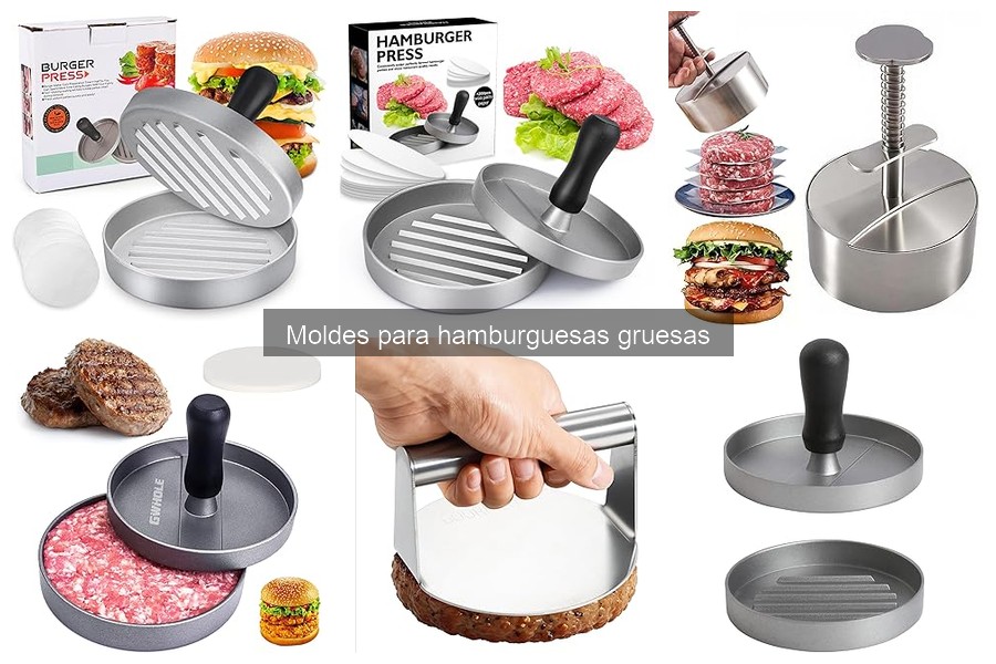 Cómo usar moldes para hamburguesas gruesas: paso a paso