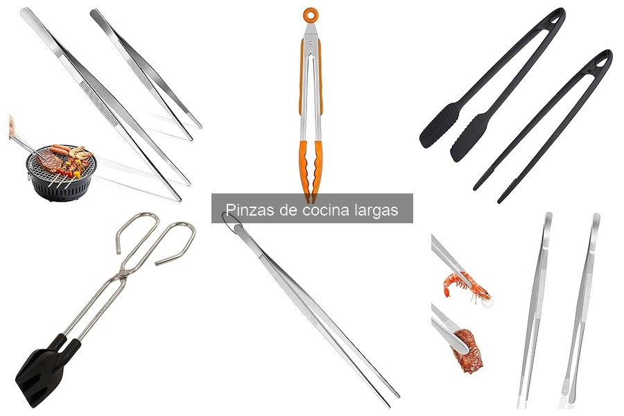 Cómo usar pinzas de cocina largas para cocinar con seguridad