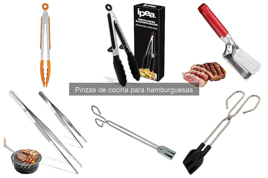 Cómo usar pinzas de cocina para hamburguesas correctamente
