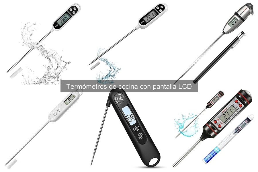 Cómo usar termómetros de cocina con pantalla LCD