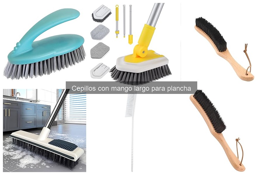 Cómo usar un cepillo con mango largo para planchado