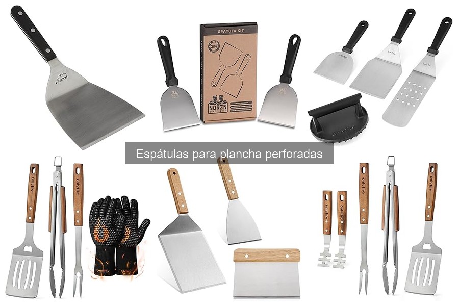 Cómo usar una espátula perforada en tu plancha