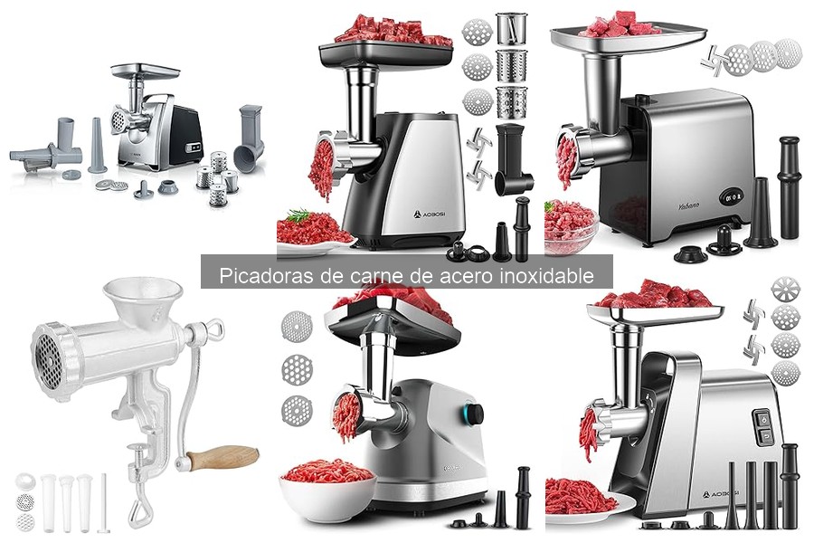 Cómo usar una picadora de carne de acero inoxidable para hamburguesas