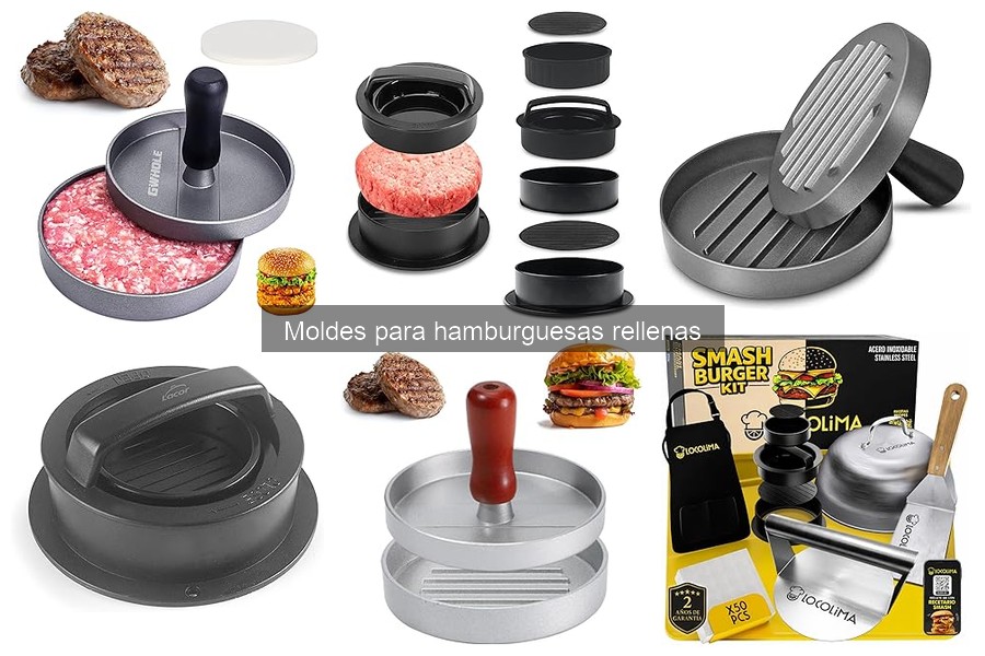 Cómo utilizar moldes para hamburguesas rellenas correctamente