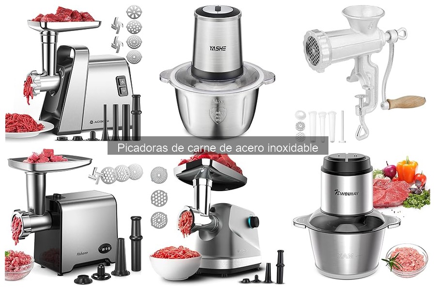 Cómo utilizar una picadora de carne de acero inoxidable