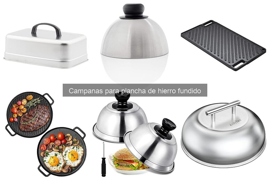 Comparativa de campanas para plancha: hierro vs otros materiales