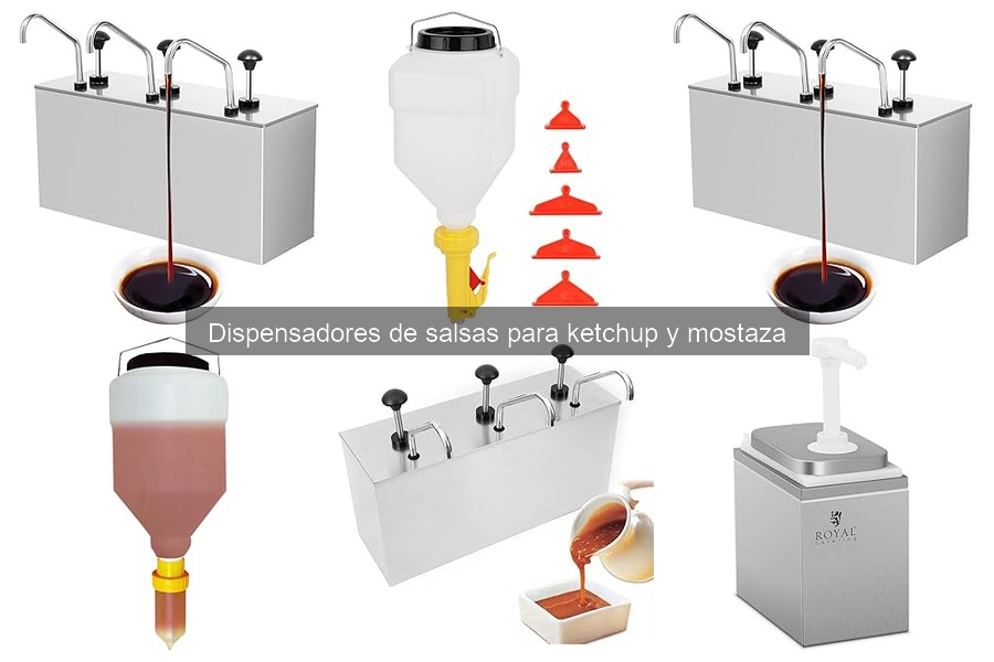 Comparativa de dispensadores de ketchup y mostaza