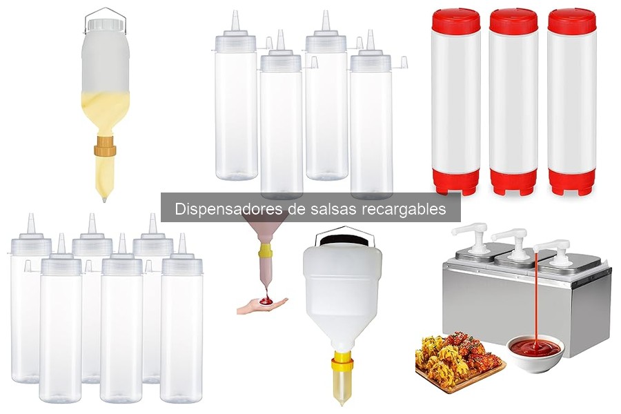 Comparativa de dispensadores de salsas recargables