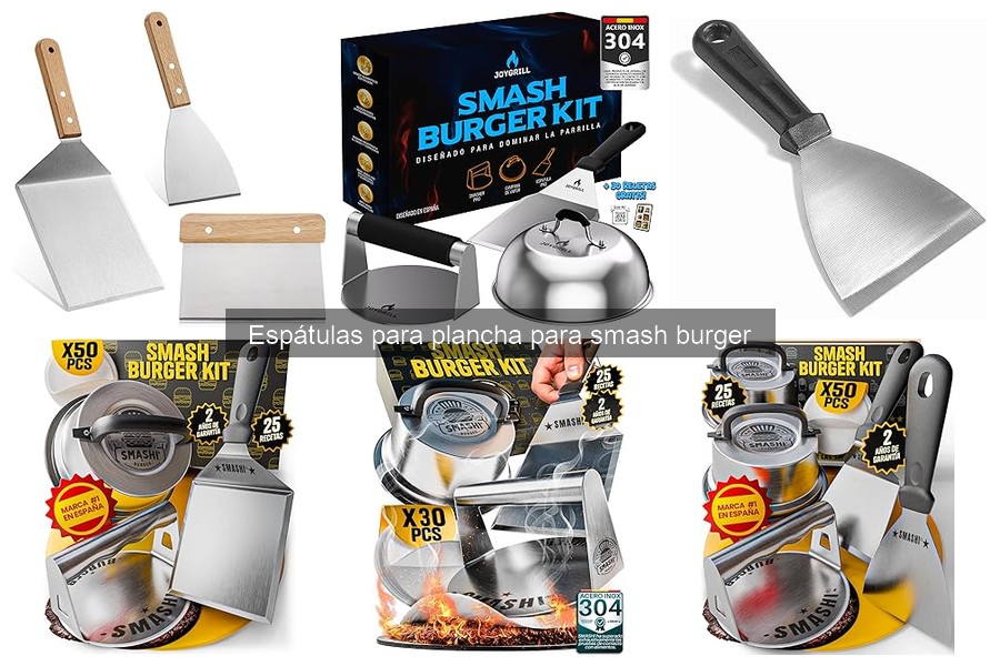 Comparativa de Espátulas de Metal y Silicona para Smash Burgers