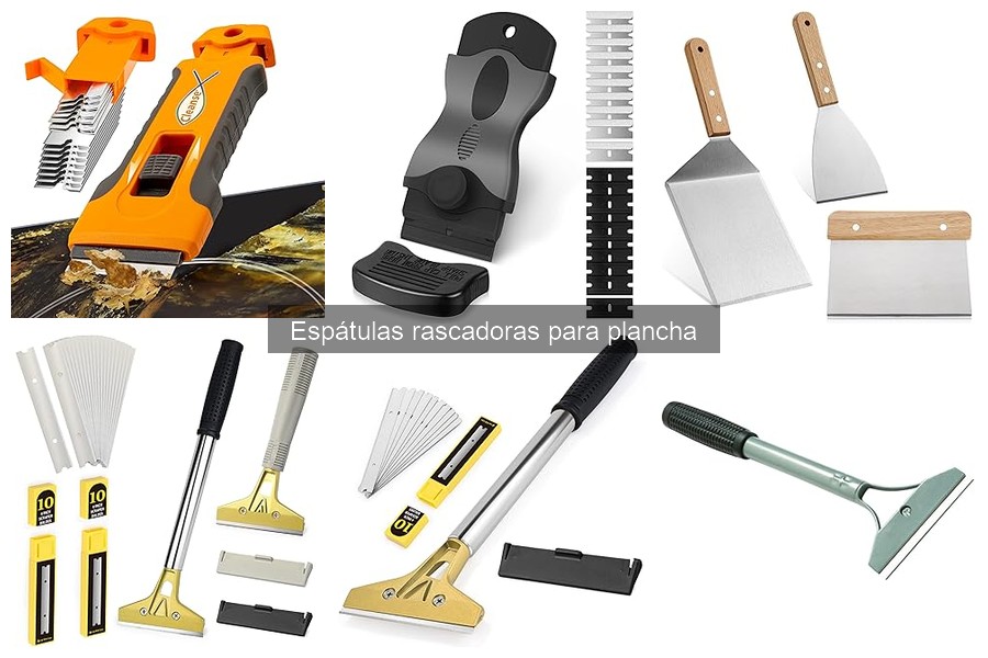Comparativa de espátulas rascadoras para plancha: ¿cuál elegir?