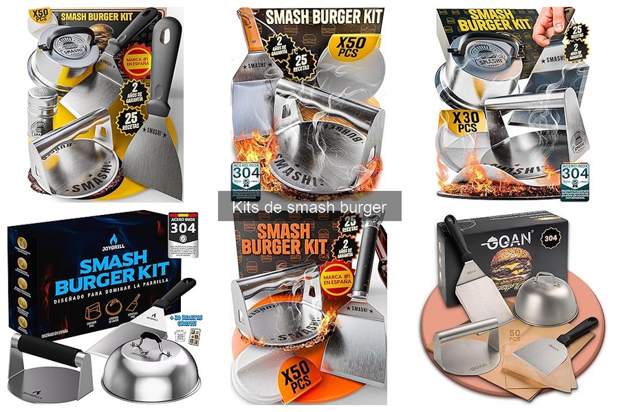 Comparativa de Kits de Smash Burger con Utensilios Adicionales