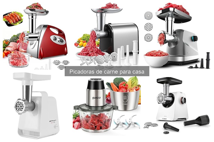 Comparativa de las mejores picadoras de carne para casa
