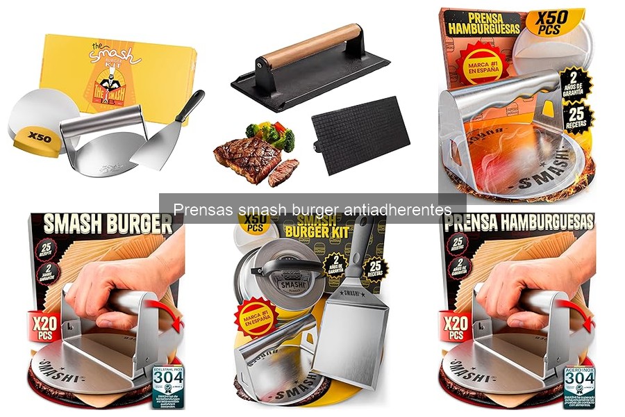 Comparativa de las Mejores Prensas Smash Burger Antiadherentes