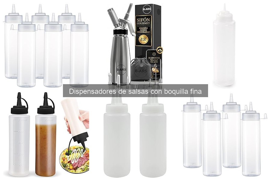 Comparativa de los Mejores Dispensadores de Salsas con Boquilla Fina