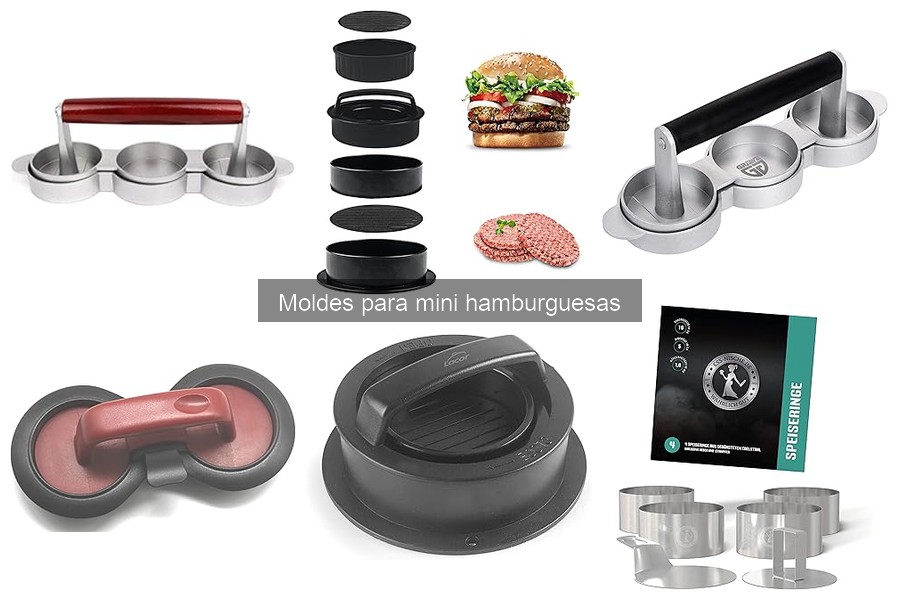 Comparativa de materiales en moldes para mini hamburguesas