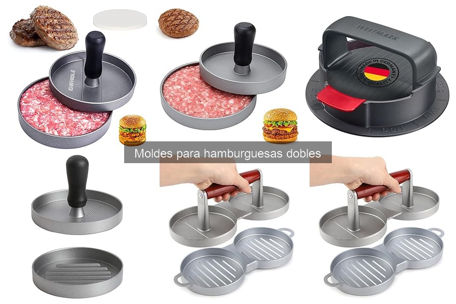 Comparativa de Moldes de Acero Inoxidable y Silicona para Hamburguesas Dobles