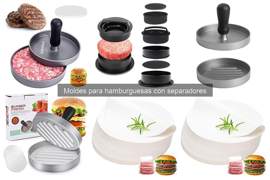Comparativa de Moldes para Hamburguesas con Separadores