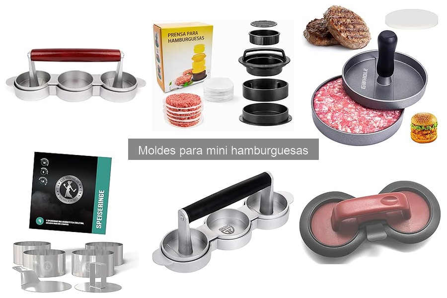 Comparativa de moldes para mini hamburguesas y utensilios de cocina