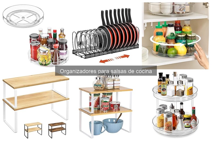 Comparativa de Organizadores de Salsas: Plástico, Metal y Vidrio