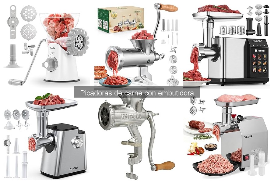 Comparativa de Picadoras de Carne con Embutidora